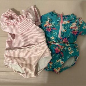 Rufflebutts swim size 12-18 months, 2 swimsuits